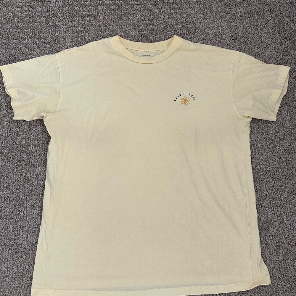 Cotton On Cream Short Sleeve Tee
